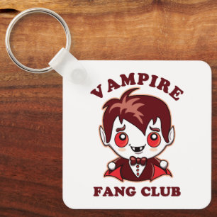 Fang Klubb   Funny Pun och Cute Vampire Nyckelring