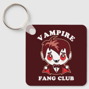 Fang Klubb   Funny Pun och Cute Vampire Nyckelring