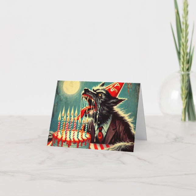 Fang-tastic Birthday Kort (Framsida)