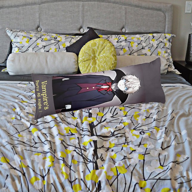 Fang-tastic Vampires Party All Nght Spooky Creepy Kroppskudde (Body Pillow)