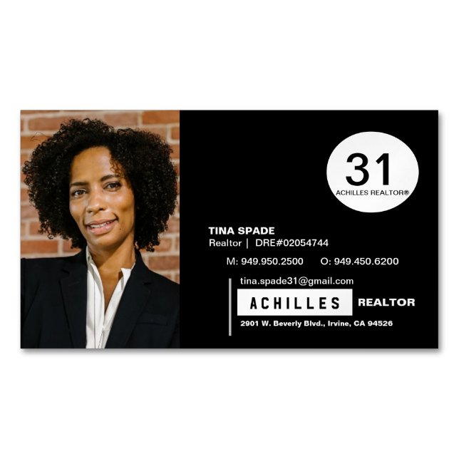 Fånga Affärskort för återförsäljare Magnetiska Visitkort (Framsida)