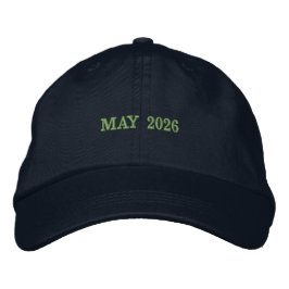 Fånga betydelsen av MAJ 2026 Navy Färg Broderad Keps