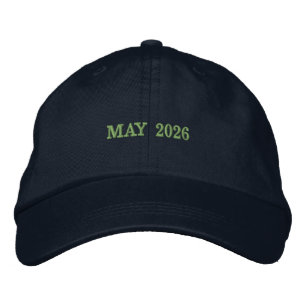 Fånga betydelsen av MAJ 2026 Navy Färg Broderad Keps
