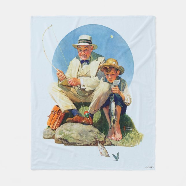 Fånga Big One Fleecefilt (Framsidan)