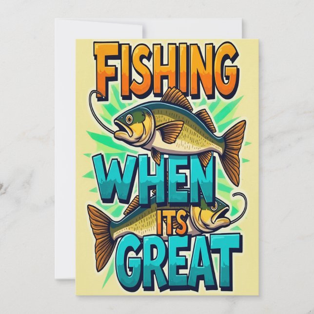 Fånga Big One Inbjudningar (Framsida)