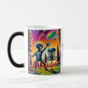 Fånga bryggan   Alien Disk Golf Magisk Mugg