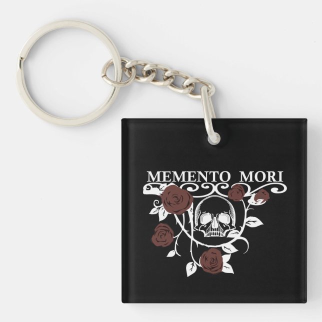 Fånga dagen - Röda rosor - Memento Mori Döskalle (Framsidan)