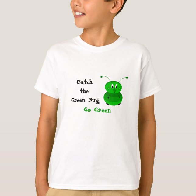 Fånga den gröna skalbaggen t shirt (Framsida)