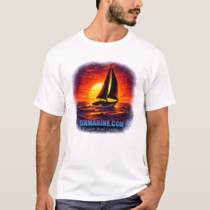 Fånga den gyllene timmen. Segla in i solnedgången T Shirt