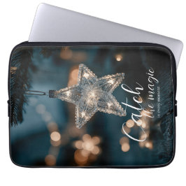 Fånga den magiska julstjärnan laptop fodral