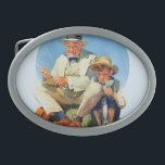 Fånga det stora<br><div class="desc">Konstnär: Norman Rockwell | Farmboyklockor som affärsmanhandtag fångar in med hans pol</div>