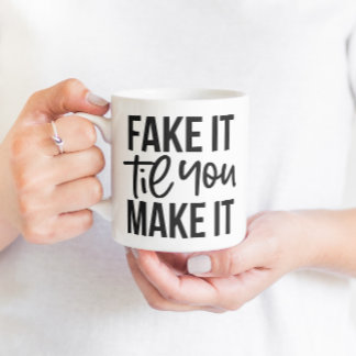 Fånga det tills du gör det. kaffemugg