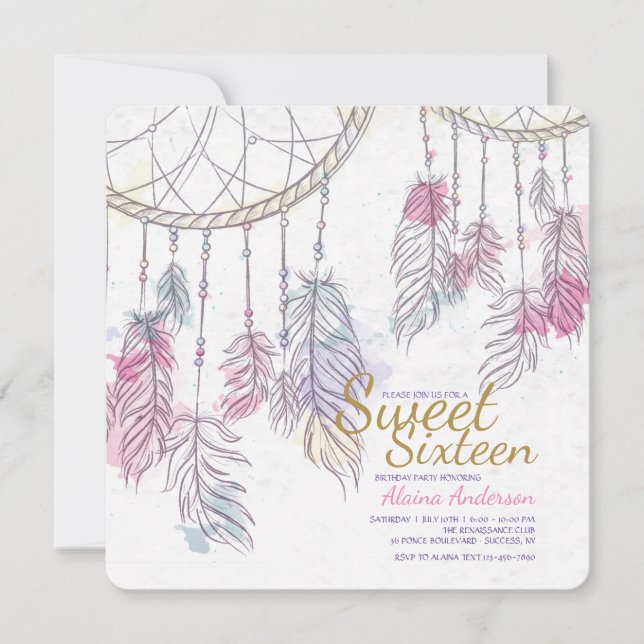 Fånga din dröminbjudan inbjudningar (Framsida)