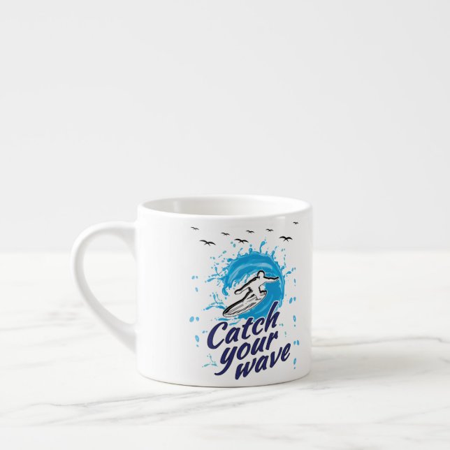 Fånga din våg espressomugg (Vänster)