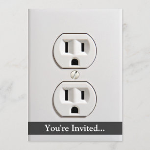 Fånga eluttag inbjudningar