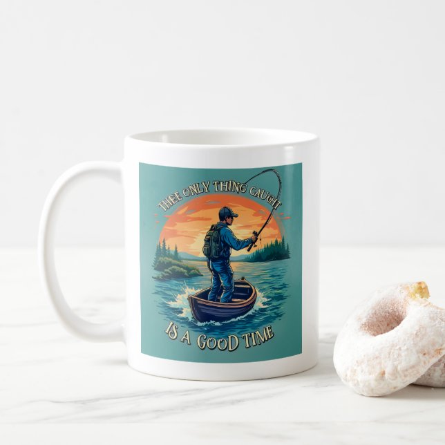Fånga en bra stund kaffemugg (Med munk)