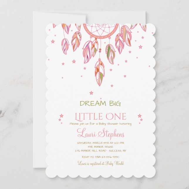 Fånga en Dream-inbjudan Inbjudningar (Framsida)