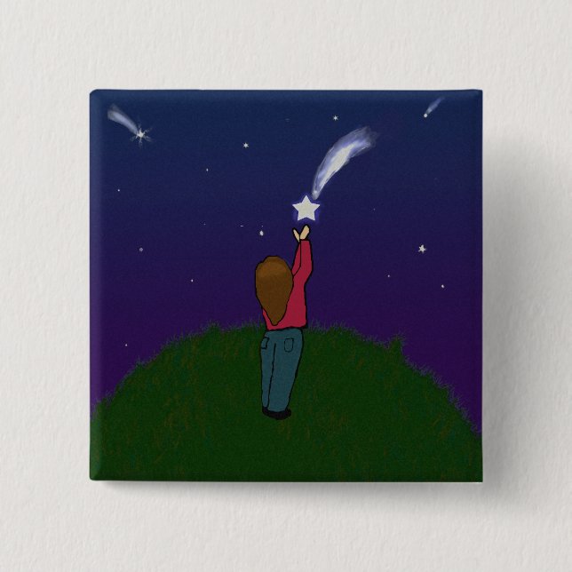 Fånga en fallande stjärna knapp (Framsida)