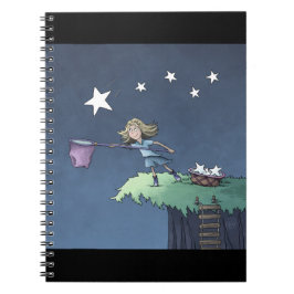 Fånga en fallande stjärna - Samla önskningar    An Anteckningsbok