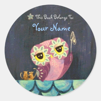 Fånga en nedslående stjärna - Tillhören i Bok till Runt Klistermärke