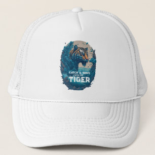 Fånga en våg med tigern - Truckerkeps