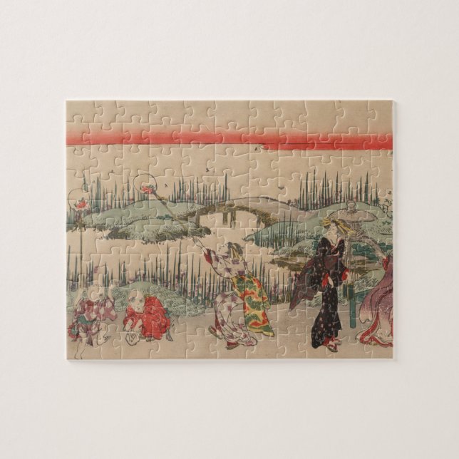 Fånga Fireflies (färgträsnittet) Pussel (Horisontell)