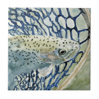 Fånga & frigör fiskedesigner kakelplatta