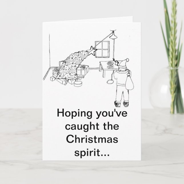 Fånga hälsningen för anden B&W för att fånga Helgkort (Framsida)