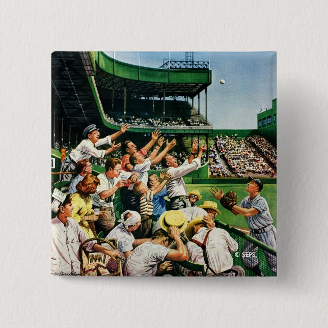 Fånga hem springaboll knapp (Framsida)