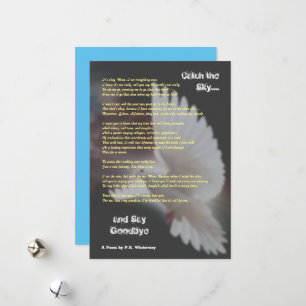 Fånga Himlar och säg adjö Sympathy Card Julkort