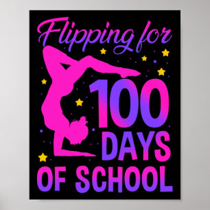 Fånga i 100 dagar av skolGymnastikgymnast Poster
