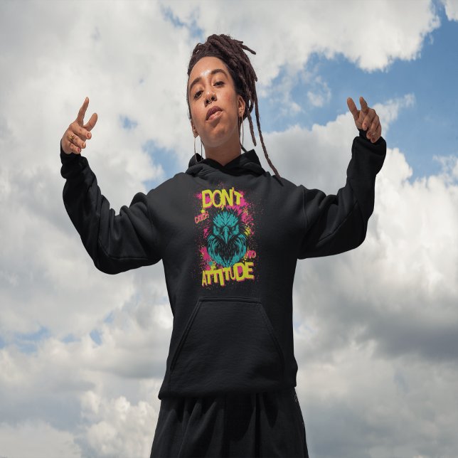 Fånga ingen attityd - Sarcastic Hoodie T Shirt (Skapare uppladdad)