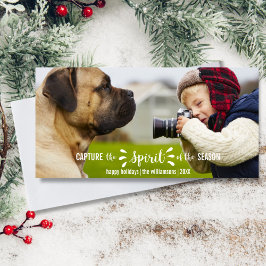 Fånga julstämningen Whimsical Typography Julkort