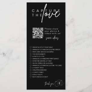Fånga Kärlek QR CODE-fotodelningskortet Meny