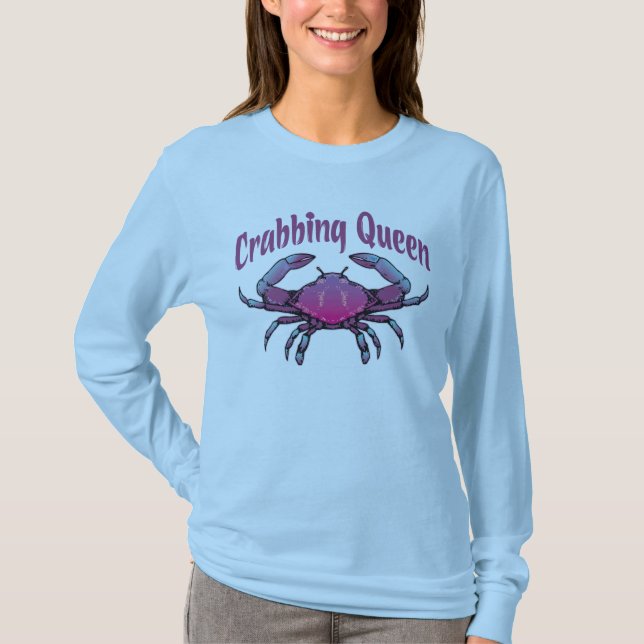 FÅNGA KRABBOR DROTTNINGEN TEE SHIRT (Framsida)