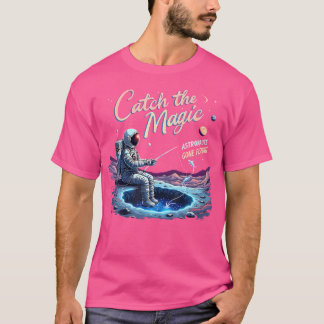 Fånga Magin Astronaut Gått på Fiske Astronaut S T Shirt