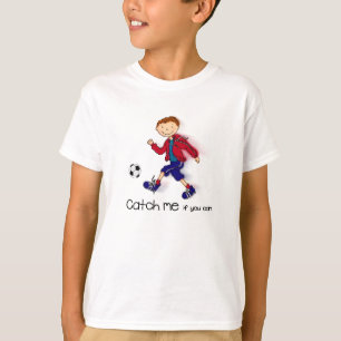 Fånga mig om du kan fotboll t-shirt red