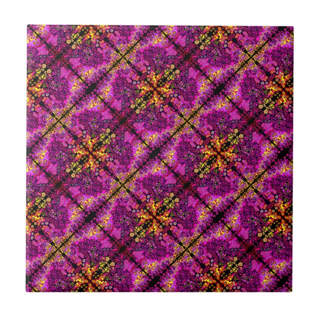 Fånga mig om du kan Pinky! Regnbåge maze Kakelplatta (Framsidan)