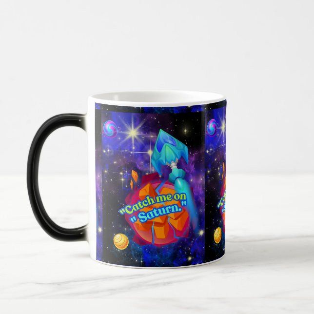 Fånga mig på Saturnus Magisk Mugg (Vänster)