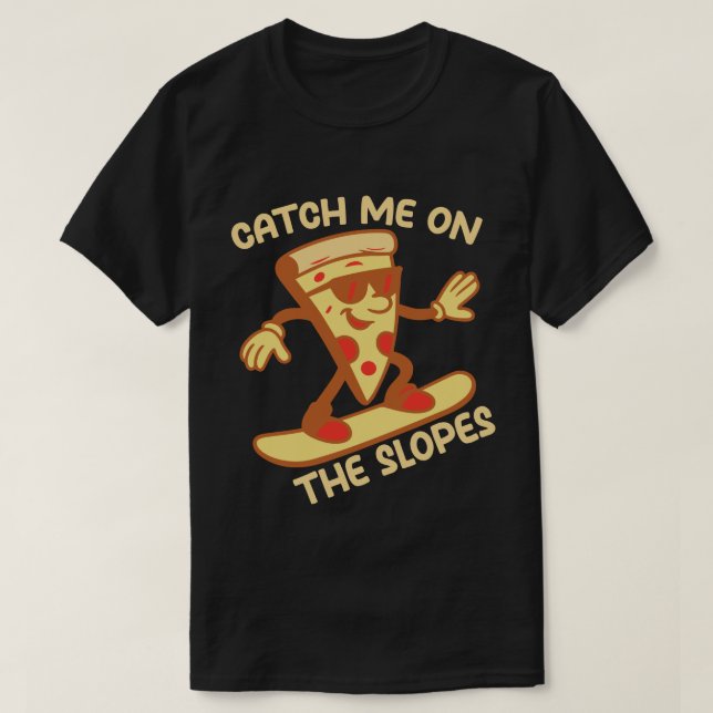 Fånga mig på Slope T Shirt (Design framsida)
