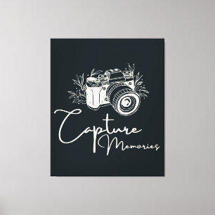 Fånga Minnen Fotografi Citat Canvastryck