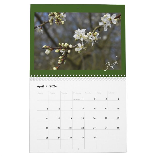Fånga naturens skönhetskalander kalender (Apr 2026)