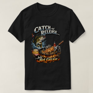 Fånga och släpp fiskarens t-shirt