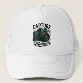 Fånga ögonblick Retro Kamera Konst Hatt Keps