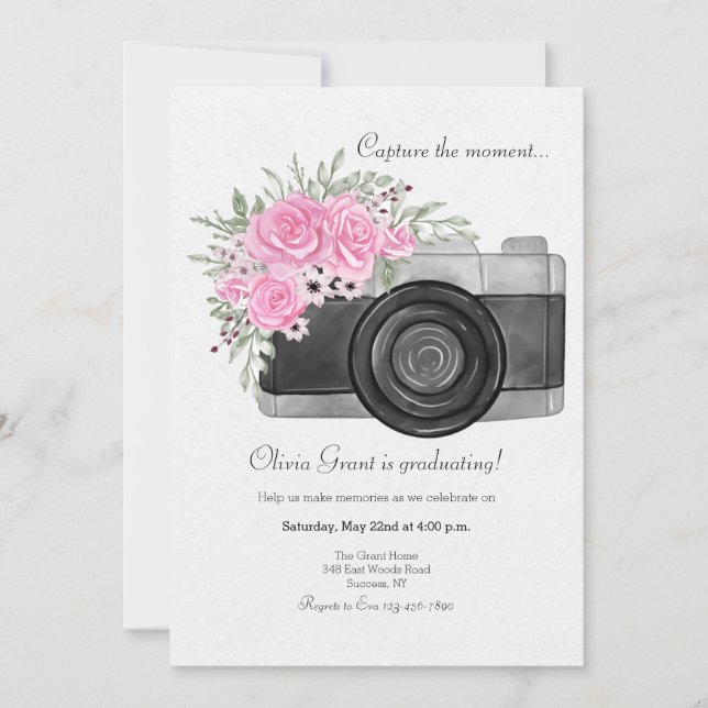 Fånga Ögonblicket Inbjudan (Framsida)