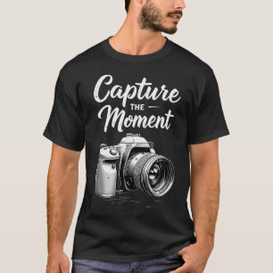 Fånga Ögonblicket Kamera Fotografi Fotograf T Shirt
