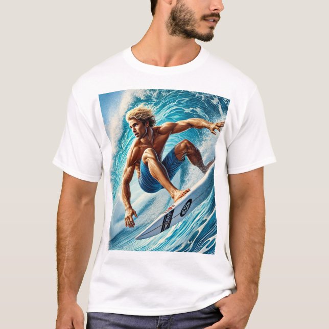 Fånga Perfekten - Dynamic Surfer T-Shirt (Framsida)