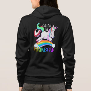 Fånga regnbågens enhörningsdesign t shirt