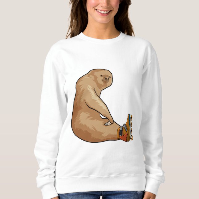 Fånga som infogad skater med textbundna skal t shirt (Framsida)