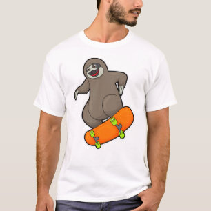 Fånga som Skater med Skateboard T Shirt